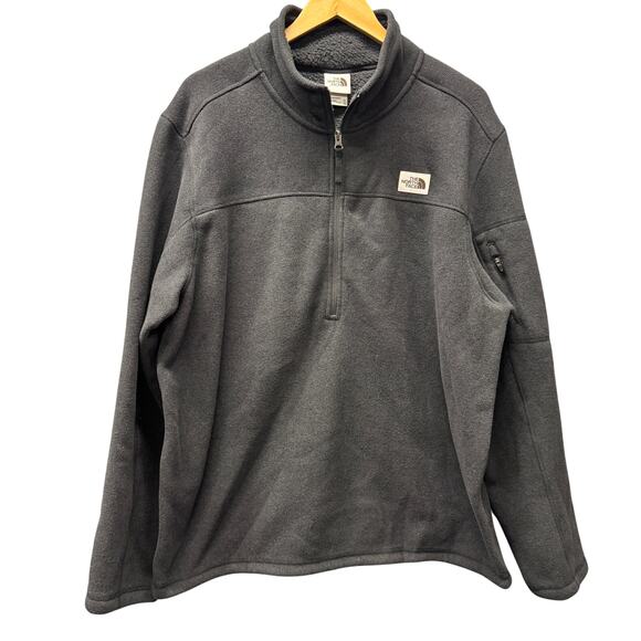 The North Face Jacket Mens XL Gray 1/4 Zip Fleece Pullover Gorpcore Heavyweight - Picture 1 of 8